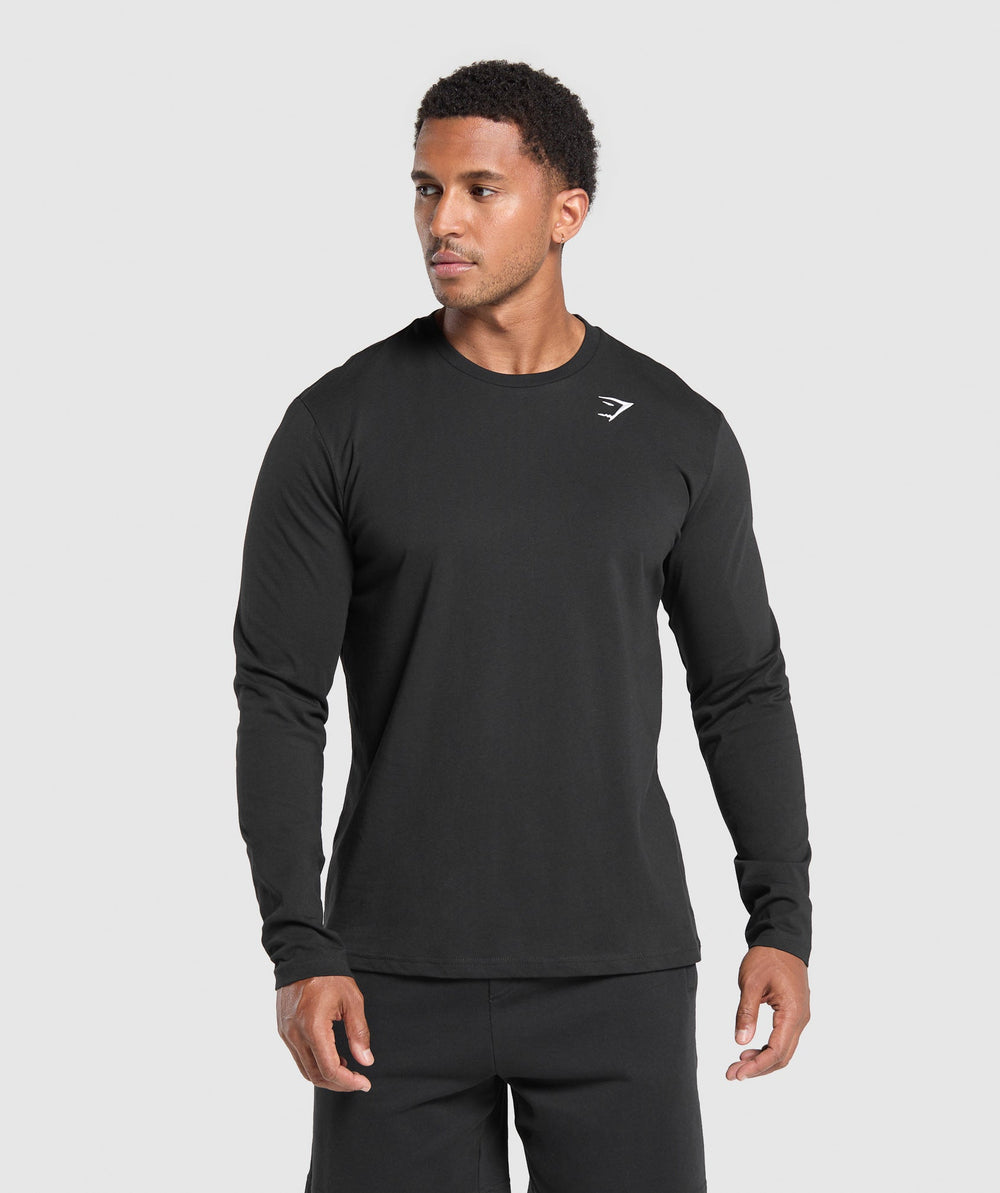 Crest Long Sleeve T-Shirt Black