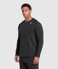 Crest Long Sleeve T-Shirt Black