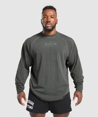 Heavyweight Long Sleeve T-Shirt Black/Wash