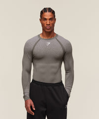 Shadow Seamless Long Sleeve T-Shirt Meteor Grey