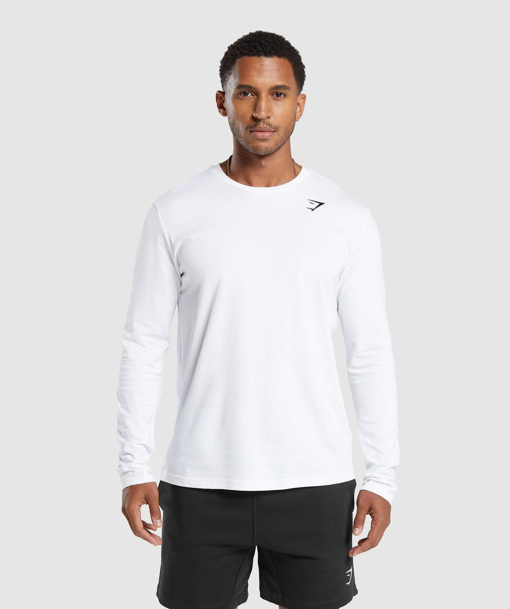 Crest Long Sleeve T-Shirt White