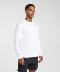 Crest Long Sleeve T-Shirt White