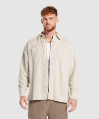 Cord Overshirt Pebble Grey