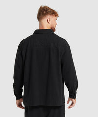 Cord Overshirt Black
