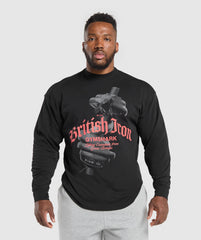 British Iron Long Sleeve T-Shirt Black