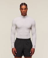 everywear Warp Knit 1/4 Zip Tame Grey