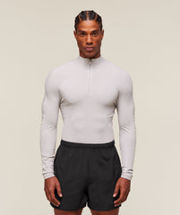 everywear Warp Knit 1/4 Zip Tame Grey