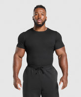 Ribbed T-Shirt Black