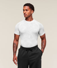 Geo Seamless T-Shirt White/Light Grey