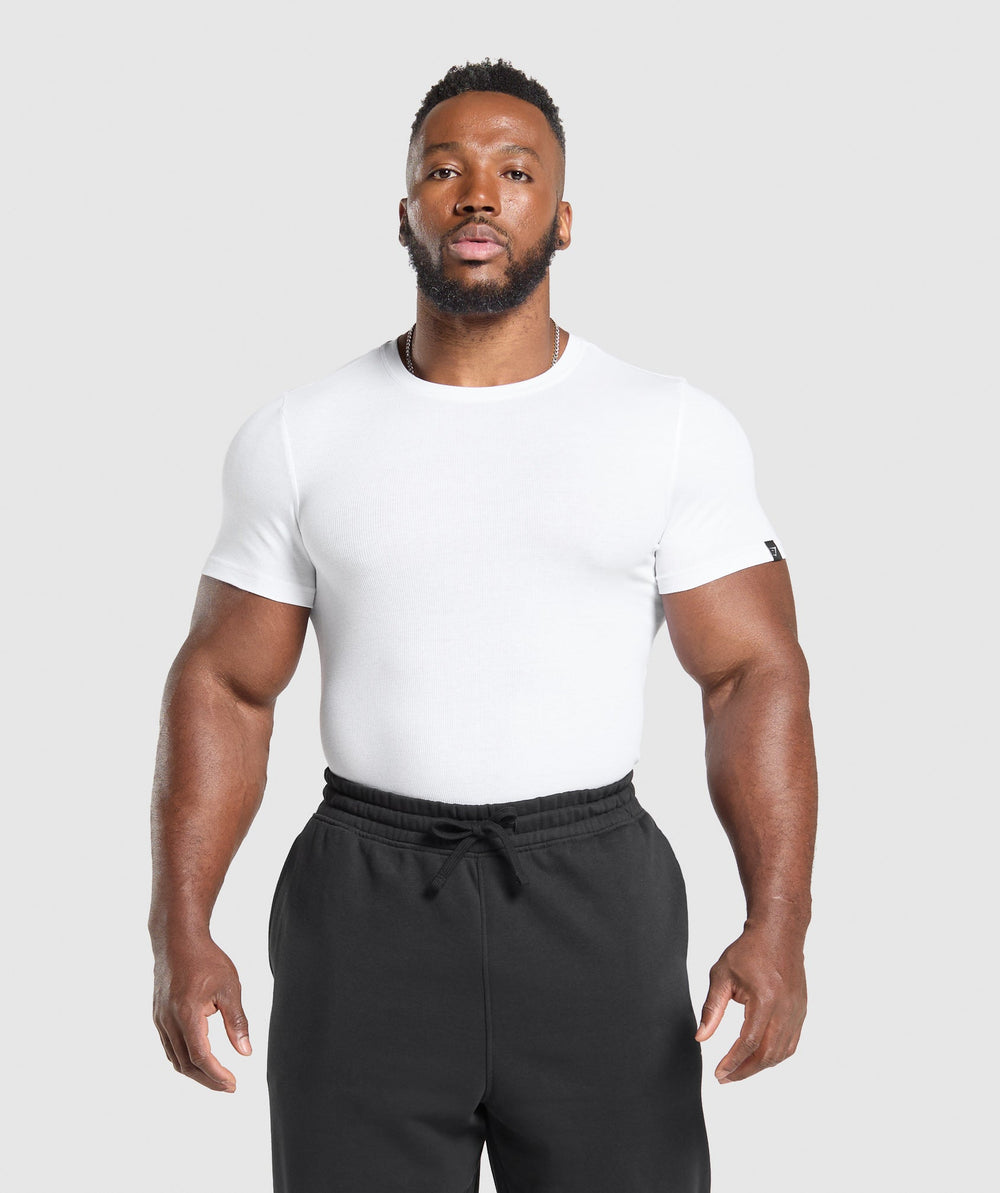 Ribbed T-Shirt White