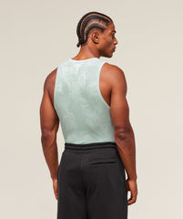 Geo Seamless Tank Morning Blue/Celeste Blue
