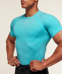 Shadow Seamless T Shirt Brand Blue