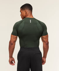 Shadow Seamless T Shirt Trail Green