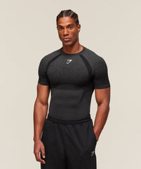 Shadow Seamless T Shirt Black