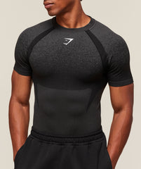 Shadow Seamless T Shirt Black