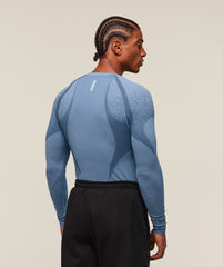 Shadow Seamless Long Sleeve T-Shirt Faded Blue