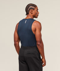 Geo Seamless Tank Navy/Heavy Blue