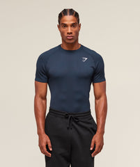 Geo Seamless T-Shirt Navy/Heavy Blue