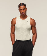 Geo Seamless Tank Pebble Grey/Cement Brown