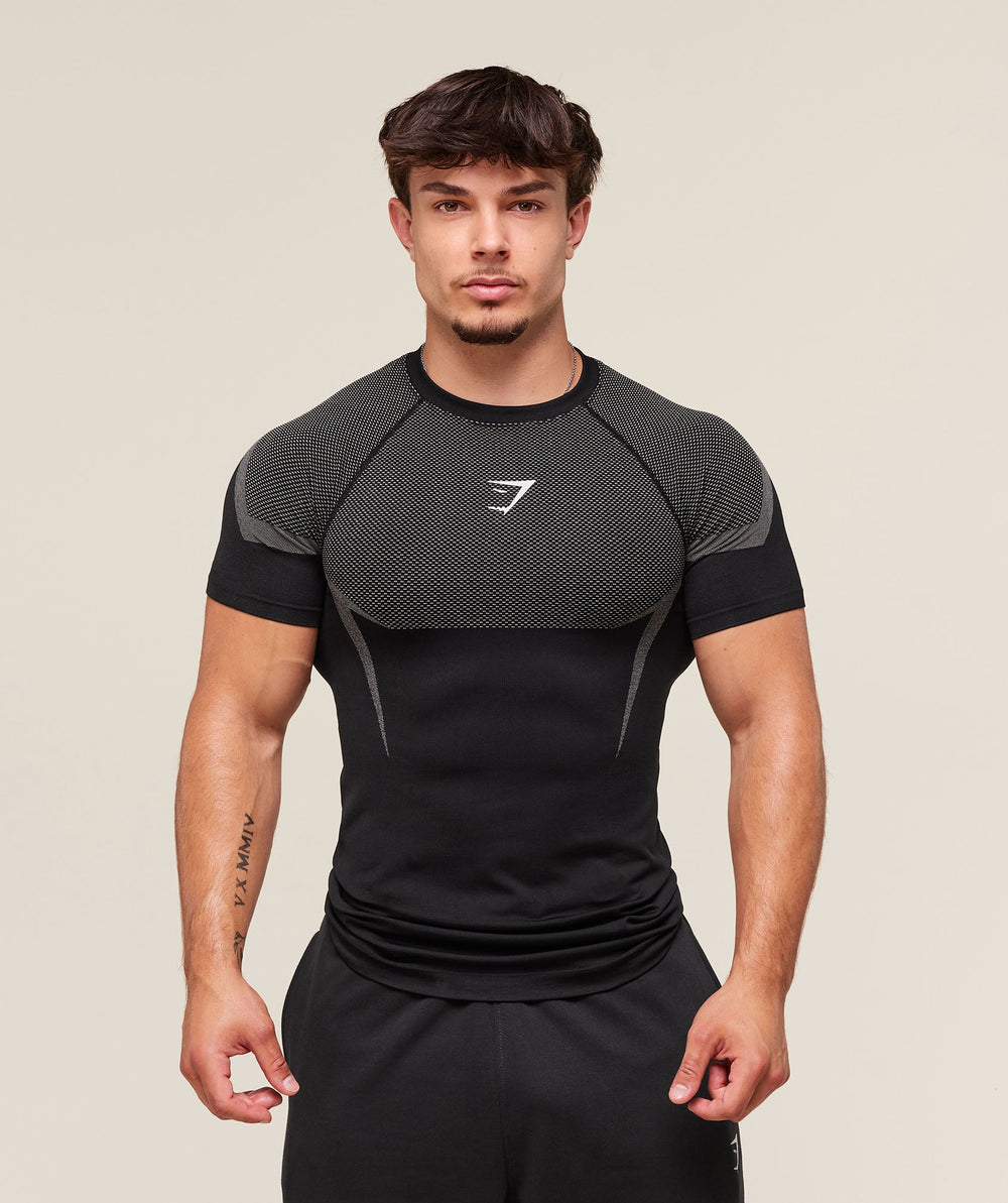 Onyx 5.0 Seamless T-Shirt Black/Light Grey