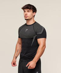 Onyx 5.0 Seamless T-Shirt Black/Light Grey