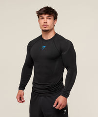 Onyx 5.0 Seamless Long Sleeve T-Shirt Black/Onyx Grey