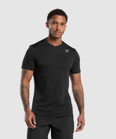 Arrival V-Neck T Shirt Black
