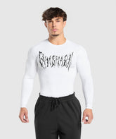 Graphic Baselayer Long Sleeve T-Shirt White