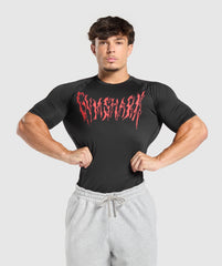 Graphic Baselayer T-Shirt Black