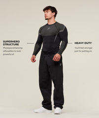 Onyx 5.0 Seamless Long Sleeve T-Shirt Black/Light Grey