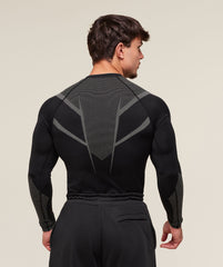 Onyx 5.0 Seamless Long Sleeve T-Shirt Black/Light Grey