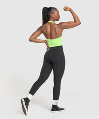 Halter Neck Cami with Shelf Energy Gelato Green