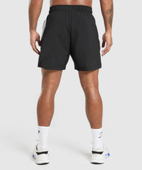 Sport Panel 7" Shorts Black/White