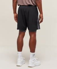 Sport 7" 2 in 1 Shorts Black/Dark Grey