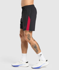 Sport 7" Shorts Black/Conditioning Red