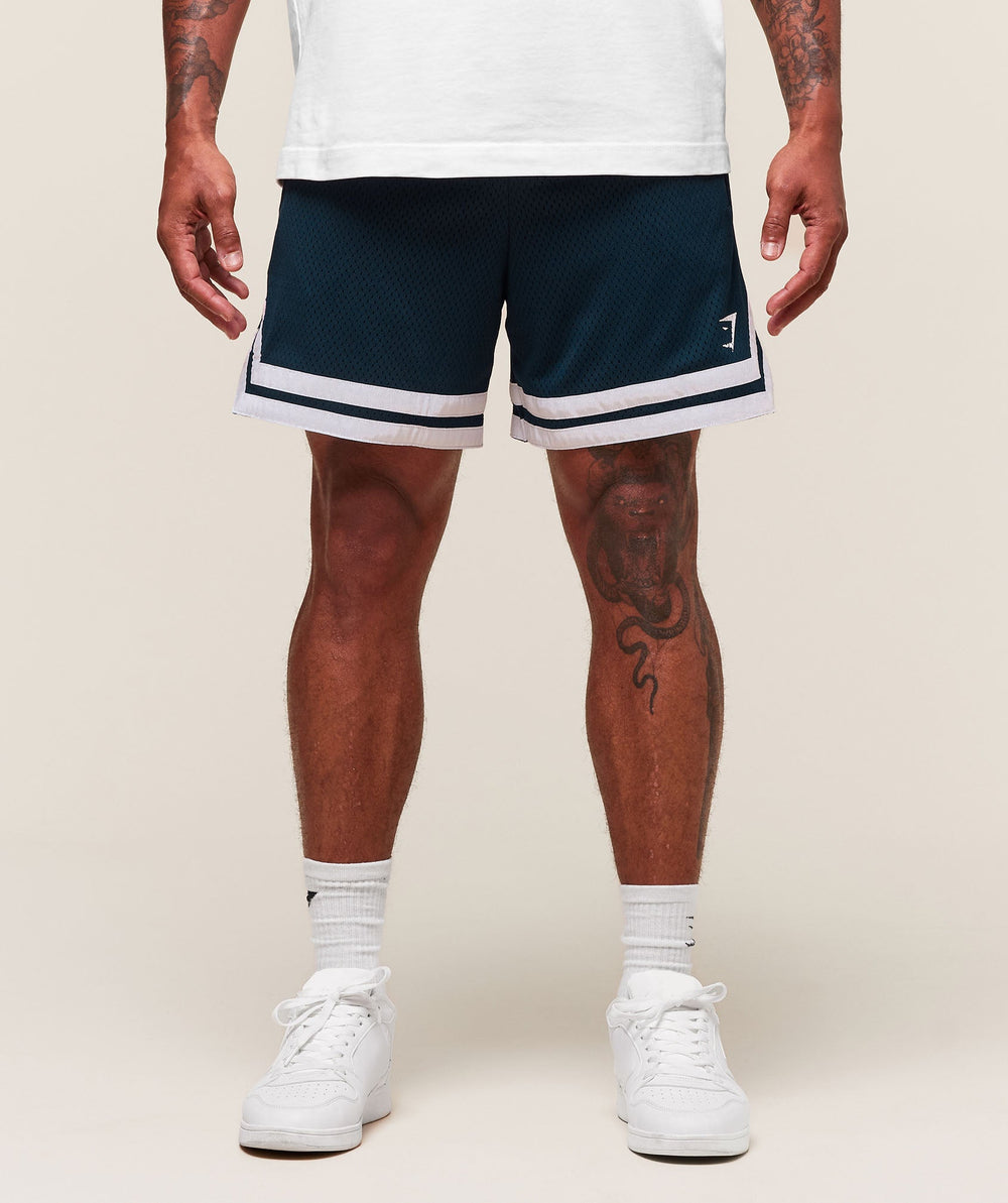 Varsity Mesh Shorts Navy