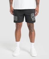 Collegiate Graphic Shorts Black
