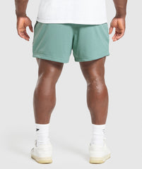 Lifting Mesh 5" Shorts Celeste Blue