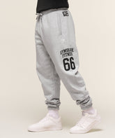 Varsity Oversized Joggers Light Grey Core Marl