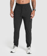 Stretch Woven Cargo Pants Black