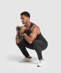 Stretch Woven Cargo Pants Black