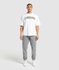 Essential Oversized Joggers Charcoal Grey Marl