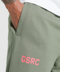 Running Graphic Joggers Unit Green