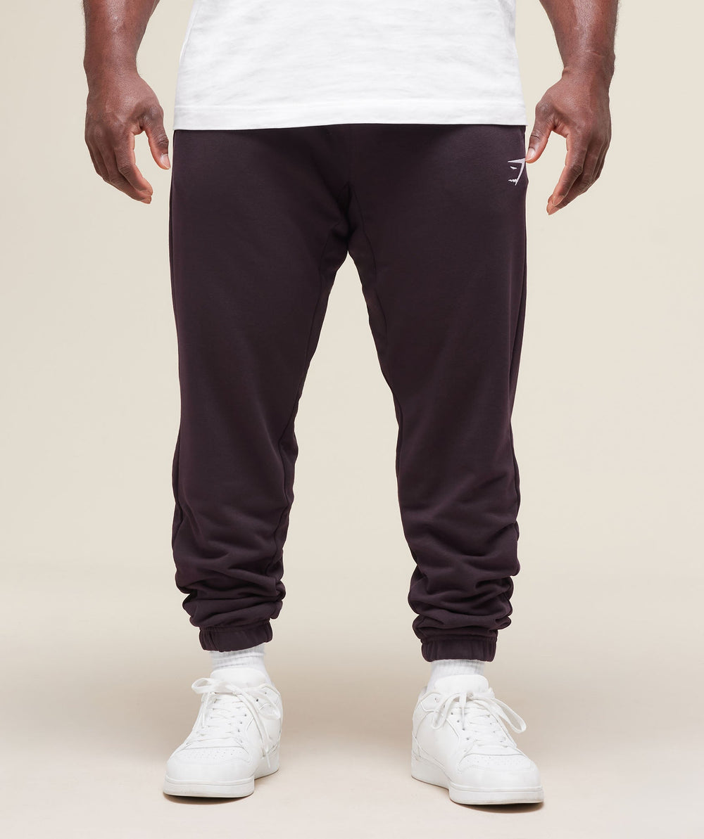Essential Oversized Joggers Plum Brown