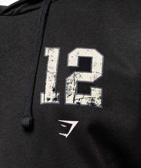 Collegiate Graphic Hoodie Black
