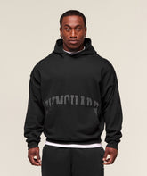 Pocket Graphic Hoodie Black
