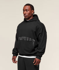 Pocket Graphic Hoodie Black