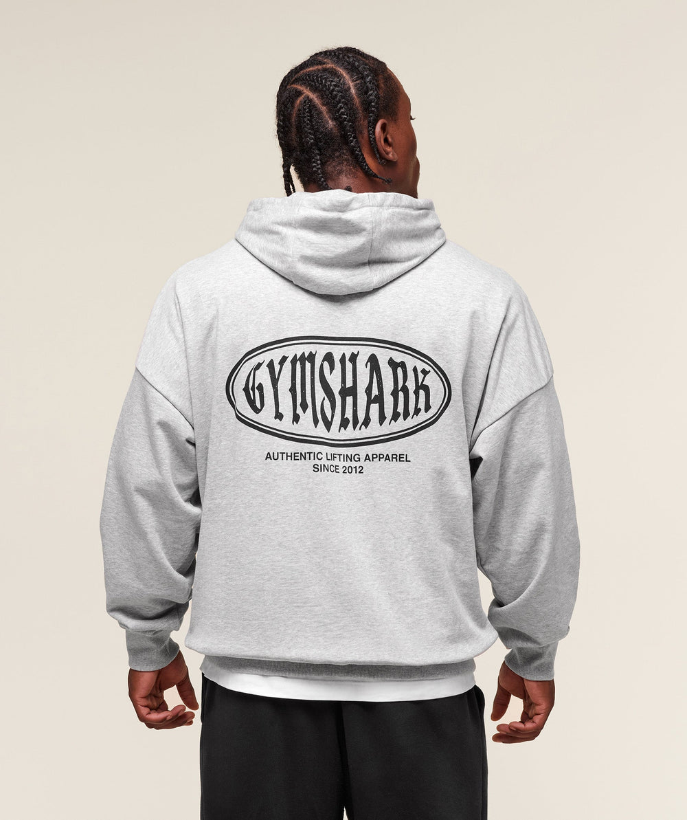Authentic Lifting Apparel Hoodie Light Grey Core Marl