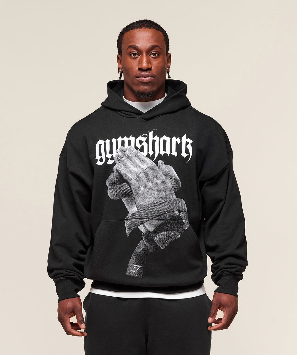 Prayer Hands Hoodie Black