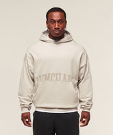 Pocket Graphic Hoodie Pebble Grey